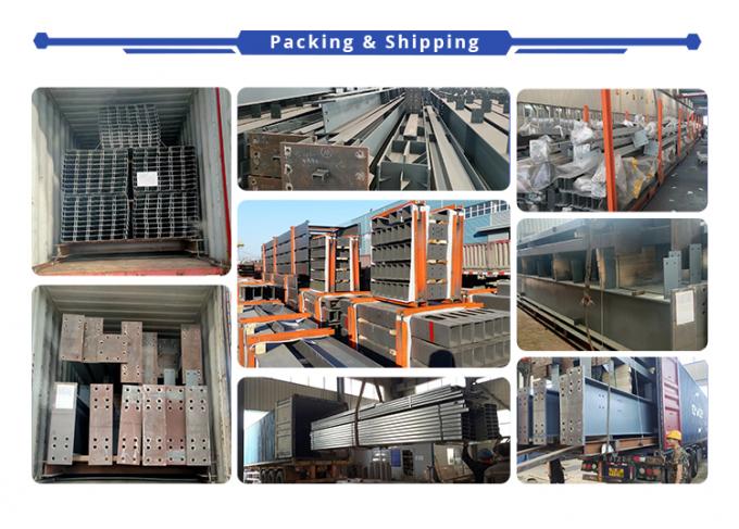 Προσαρμόσιμες προκατασκευασμένες χάλυβα δομές Αποθήκη Εργαστήριο Βιομηχανικό εμπορικό κτίριο 7